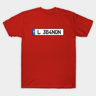 Lebanon car license plate T-Shirt